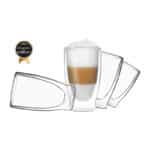 DUOS 4X 400ml doppelwandige Thermo Gläser Cocktail,Latte Macchiato by Feelino