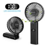 infray Handventilator mit Powerbank 5200mAh, 3 in1 Design