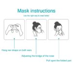 50 Stück Mundschutzmasken 3-lagig Mundschutz Blau Farbe – Bild 4
