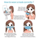 50 Stück Mundschutzmasken 3-lagig Mundschutz Blau Farbe – Bild 6