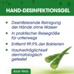 Sagrotan Hand-Desinfektionsgel mit Aloe Vera, 50 ml – Bild 3