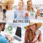 WOWGO Mini Handventilator Batteriebetrieben, 2500mAh – Bild 7