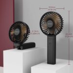 CHICECO Handventilator Faltbar, 3350mAh USB Ventilator – Bild 4