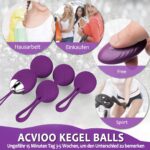 Acvioo Liebeskugeln Beckenbodentrainer für Frauen mt Fernbedienung – Bild 5