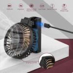CHICECO Handventilator Faltbar, 3350mAh USB Ventilator – Bild 3