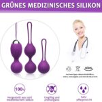 Acvioo Liebeskugeln Beckenbodentrainer für Frauen mt Fernbedienung – Bild 6