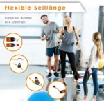 Eqofit® Springseil Speed Rope mit Zähler für Ausdauersport Crossfit Homeworkout Intervalltraining – Bild 5