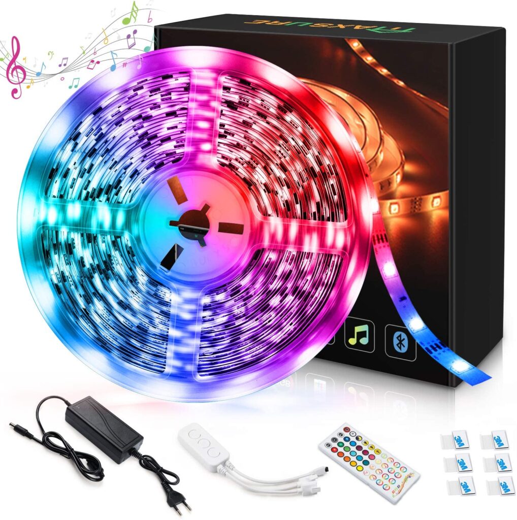 Maxsure LED Strip 10 Meter RGB5050, LED Streifen