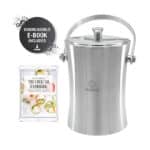 DOMHUS 2,0L Premium Eiswürfelbehälter mit Deckel und Zange