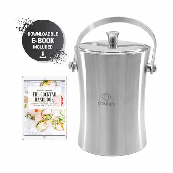 DOMHUS 2,0L Premium Eiswürfelbehälter mit Deckel und Zange