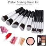 BEAKEY Make Up Pinsel Set Premium Synthetic (10+2 Stück) – Bild 2