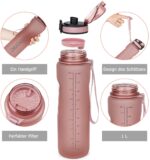 Adoric Sport Trinkflasche, [BPA Frei Tritan] 1L – Bild 5