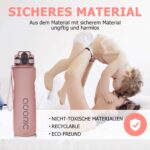 Adoric Sport Trinkflasche, [BPA Frei Tritan] 1L – Bild 2