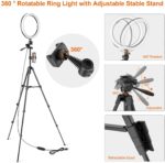 Tryone 12 Zoll LED Ring light 3 Lichtfarbe 2800 bis 6500K – Bild 6