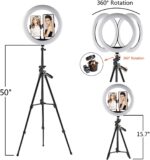 Ringlicht Mit Stativ, 12"/ 30cm, 3 Beleuchtungsmodi – Bild 4