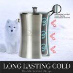 DOMHUS 2,0L Premium Eiswürfelbehälter mit Deckel und Zange – Bild 3