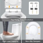 Toilettensitz mit Absenkautomatik, Premium Duroplast Klositz – Bild 2