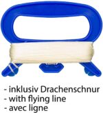 Regenbogen-Drachen für Kinder ab 3 Jahren mit 100 m Schnur und Schweif, 64 × 75 cm – Bild 6