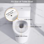 Toilettensitz mit Absenkautomatik, Premium Duroplast Klositz – Bild 5