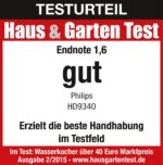 Philips HD9340 Viva Collection Glaswasserkocher, 2200 W, 1.5 L – Bild 5