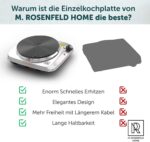 Premium Kochplatte Elektrisch Einzeln 1500W – Bild 5