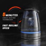 Wasserkocher Glas mit Temperatureinstellung Yoleo – Bild 2