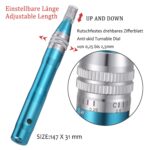BOWKA Elektrischer Derma Pen Microneedling Pen inkl.12 Stück Mikro Derma Elektroantrieb Roller Nadelpatrone kabellos Wiederaufladbar verstellbar von 0,25 bis 2,5 mm