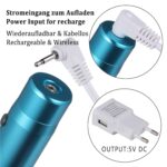 BOWKA Elektrischer Derma Pen Microneedling Pen inkl.12 Stück Mikro Derma Elektroantrieb Roller Nadelpatrone kabellos Wiederaufladbar verstellbar von 0,25 bis 2,5 mm