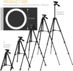 Amzdeal 6 '' Ringleuchte mit Stativ 3 Farben 10% -100% Einstellbare Helligkeit, 360°Umdrehung – Bild 6