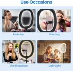 EIVOTOR 12 Zoll Ringlicht mit Stativ LED Selfie – Bild 7