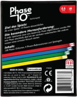 Mattel Phase 10 Kartenspiel – Rommé-ähnliches Familienspiel für 2–6 Spieler, Deutsche Version – Bild 5