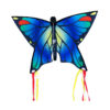 CIM Leichtwind Schmetterling Drachen - Butterfly BLUE - Einleiner Flugdrachen für Kinder ab 3 Jahren - 58x40cm - inkl. 20m Drachenschnur - fertig aufgebaut - Sofort flugbereit Spielzeug