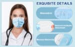 Medizinische Gesichtsmaske Einweg, Blau, 50 Stück – Bild 11
