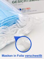 100 Stück + 10 Stück GRATIS OP-Mundschutz – TYP IIR (CE Zertifiziert) – Einmal Mundbedeckung (110 Stück Med). – Bild 6
