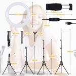 MOHOO LED Ringleuchte Licht Set, 3000-6000K dimmbare – Bild 5