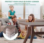 Peakally Eckenschutz Baby – Transparente Silikon-Kantenschützer 12x,16x,30x Stück – Bild 8