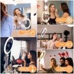 MOHOO LED Ringleuchte Licht Set, 3000-6000K dimmbare – Bild 7