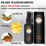 Bartpflege Set für Männer mit Bartöl, Balsam, Shampoo und Zubehör – Geschenkset (Sweet Orange) – Bild 3