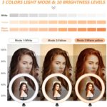 MOHOO LED Ringleuchte Licht Set, 3000-6000K dimmbare – Bild 4
