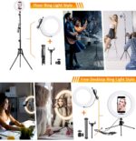 MOHOO LED Ringleuchte Licht Set, 3000-6000K dimmbare – Bild 6