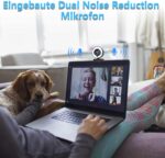 MHDYT 2K Webcam mit Mikrofon und Ringlicht HD Facecam – Bild 5