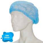 Klipphauben 52 cm in Blau | 100 Stück | Ideal für Hygienebereiche