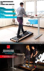 DESKFIT Laufband für Schreibtisch - fit & gesund Fernbedienung + App – Bild 2