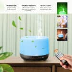 500ml Aroma Diffuser,TENSWALL Ultraschall Luftbefeuchter Fernbedienung Vernebler Raumbefeuchter – Bild 4