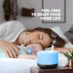 500ml Aroma Diffuser,TENSWALL Ultraschall Luftbefeuchter Fernbedienung Vernebler Raumbefeuchter – Bild 6
