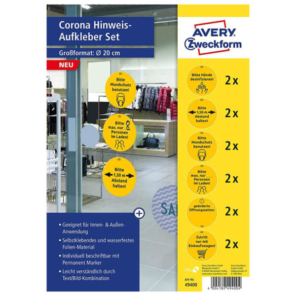 AVERY Zweckform Hinweisaufkleber (ø20 cm)