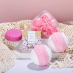 SPA LUXETIQUE Beauty Set für Frauen – 15-teiliges Wellness Geschenkset mit Duschgel und Accessoires, Gänseblümchenduft – Bild 5