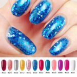 Gel Nagellack Set, MYSWEETY 6 Nude und 6 Glitzer Mehrfarbig – Bild 4