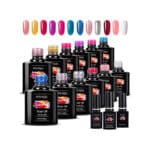 Gel Nagellack Set, MYSWEETY 6 Nude und 6 Glitzer Mehrfarbig