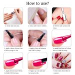 Gel Nagellack Set, MYSWEETY 6 Nude und 6 Glitzer Mehrfarbig – Bild 6
